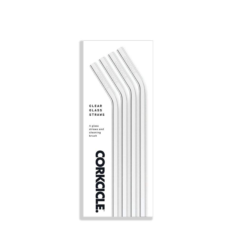 Glass Straw Set - Modern Clean Pack Carry