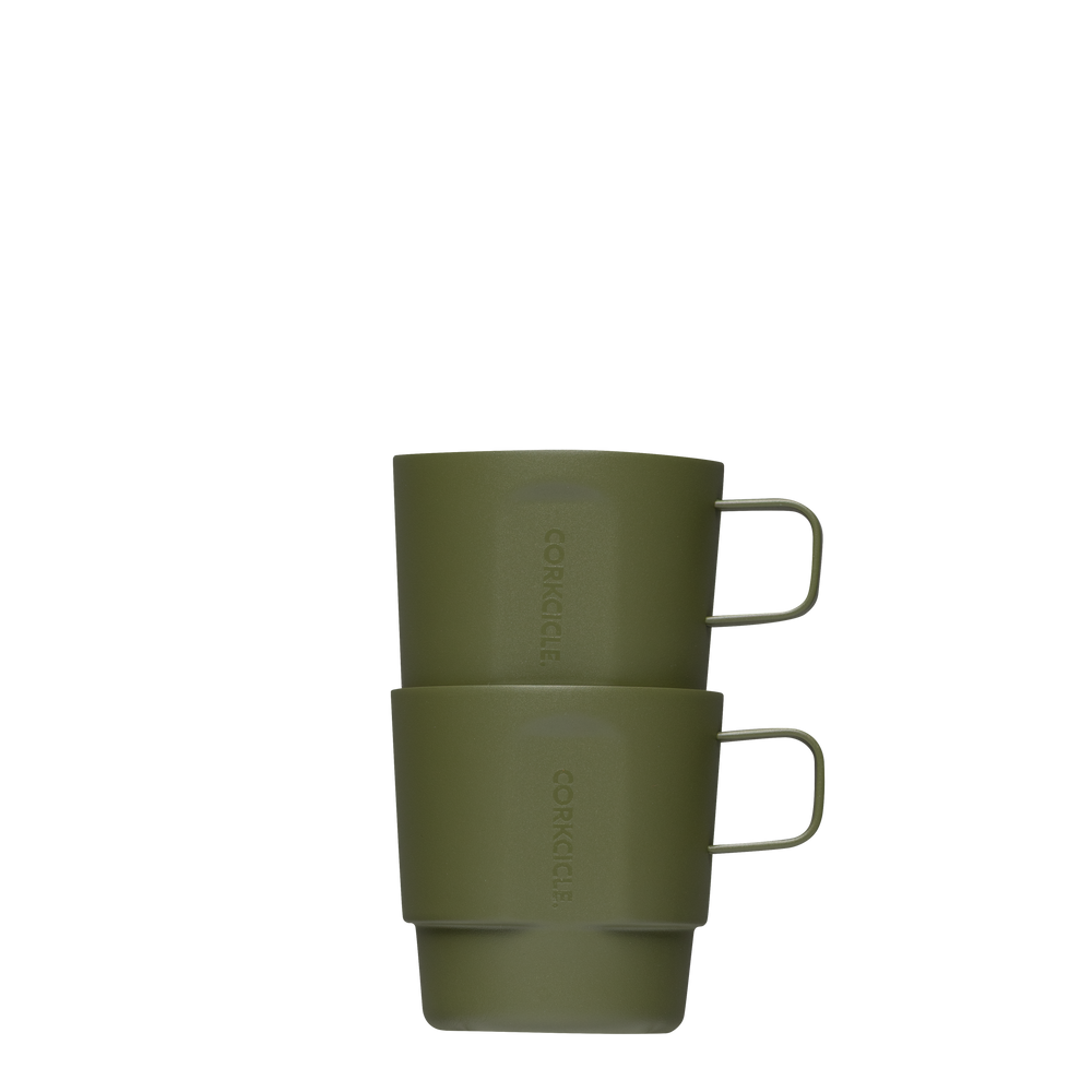 Cafe Stacker Set (2) - Travel Active Fit - 6oz / Olive